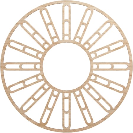 Ekena Millwork Hale Wood Fretwork Pierced Ceiling Medallion, Alder, 30"OD x 10 7/8"ID x 3/8"T CMWP30X30X0375HHAL